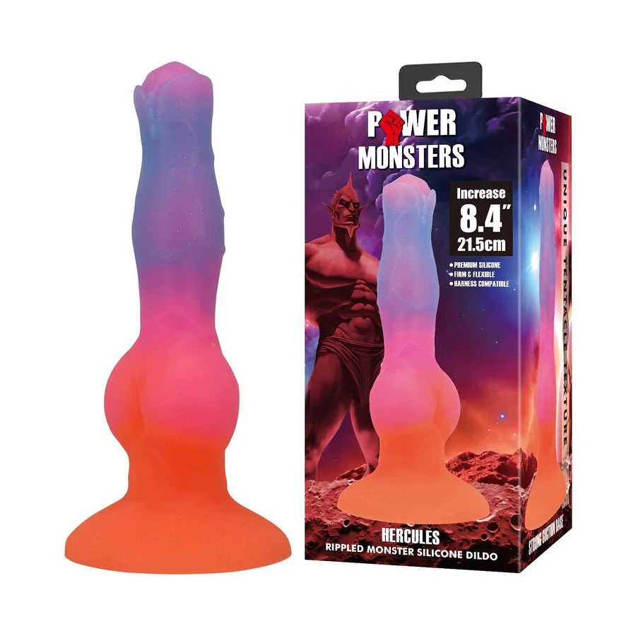 POWER MONSTERS - DILDO IN SILICONE HERCULES FANTASY 21,5 CM Ø 5 CM